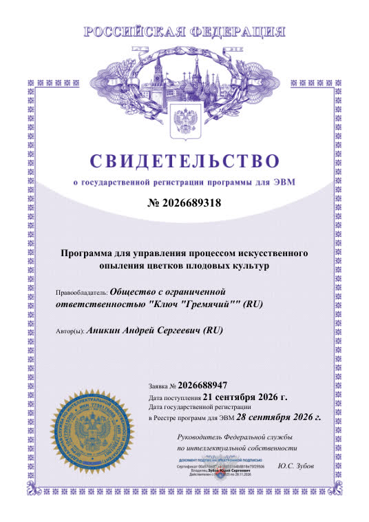 Свидетельство № 2026689318