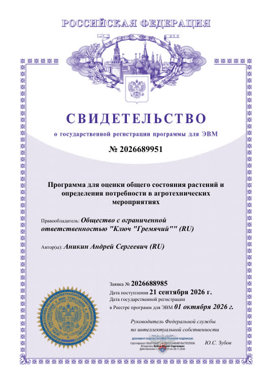 Свидетельство № 2026689951
